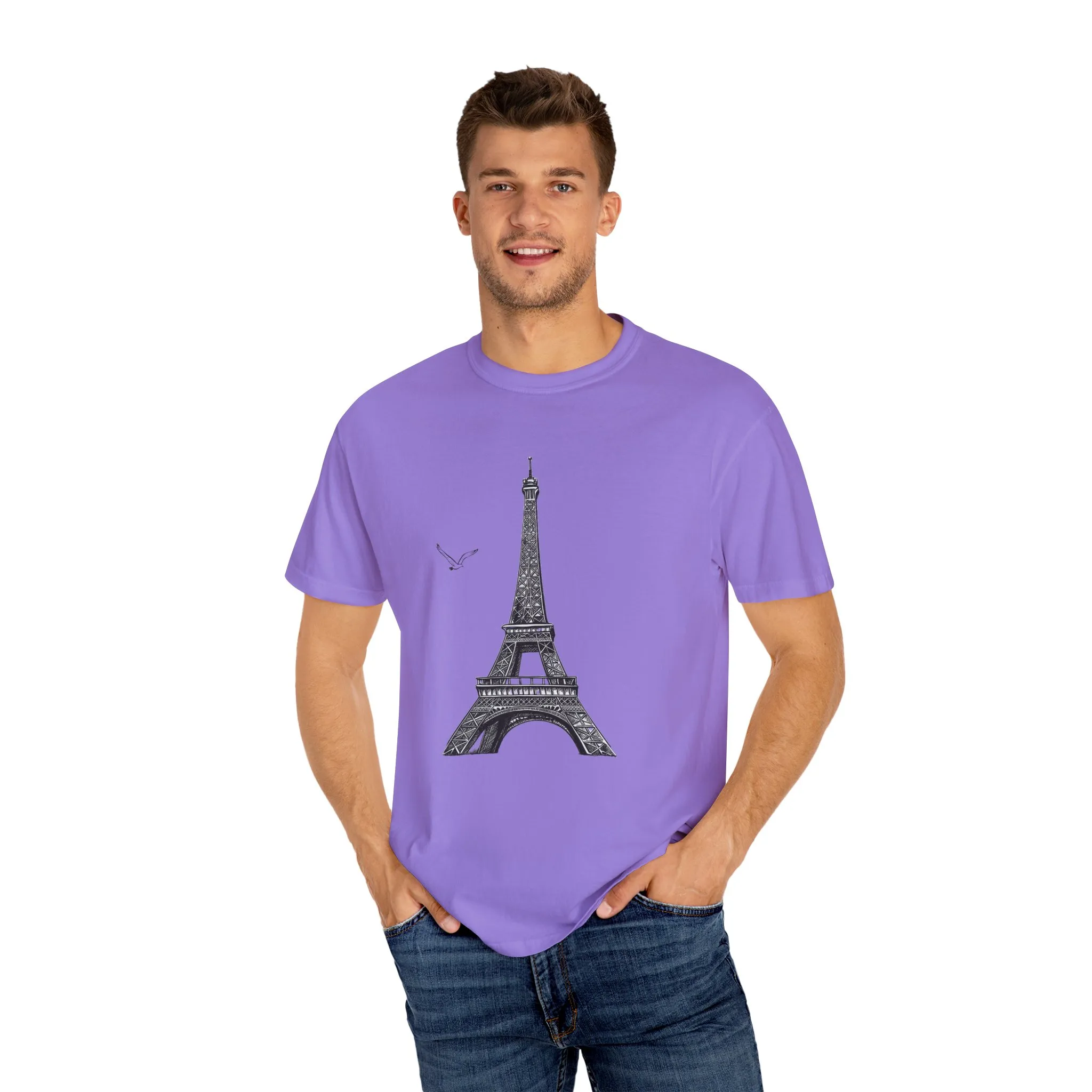 Eiffel Tower Graphic Unisex T-Shirt - Parisian Style Tee - Image 31