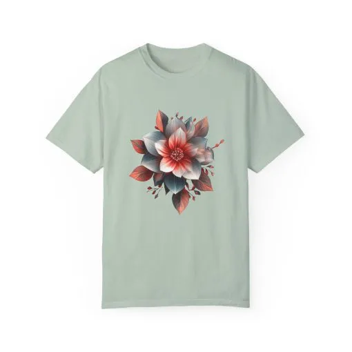 Botanical Floral Unisex Garment-Dyed T-shirt - Perfect for Nature Lovers - Image 17