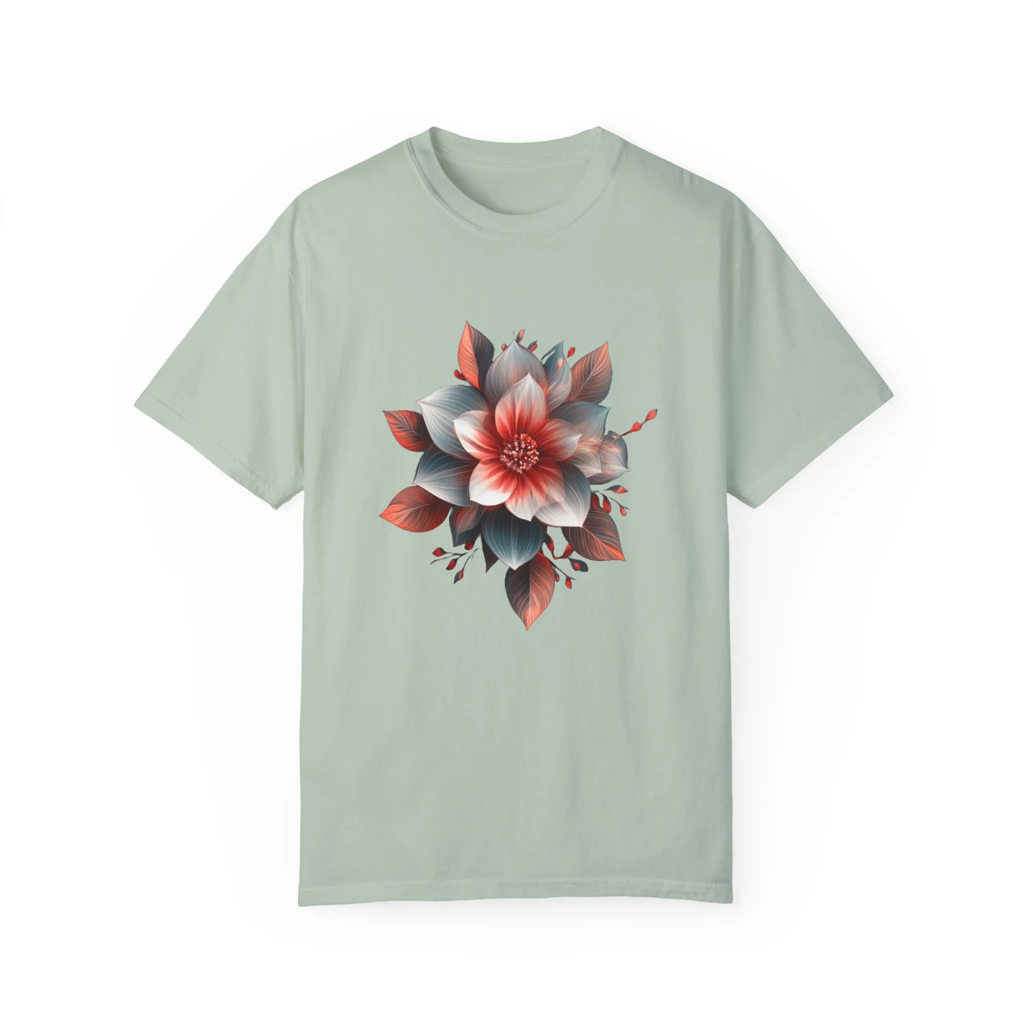 Botanical Floral Unisex Garment-Dyed T-shirt - Perfect for Nature Lovers - Image 17