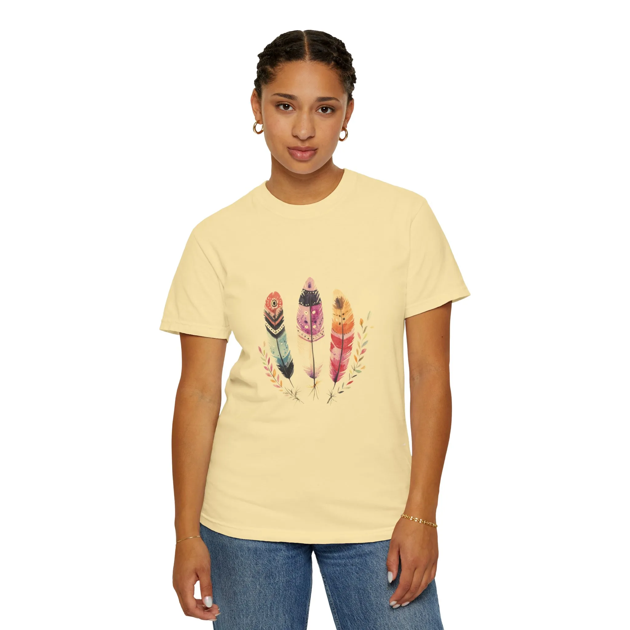 Boho Feather Graphic Unisex T-Shirt - Perfect for Nature Lovers & Casual Outfits - Image 15