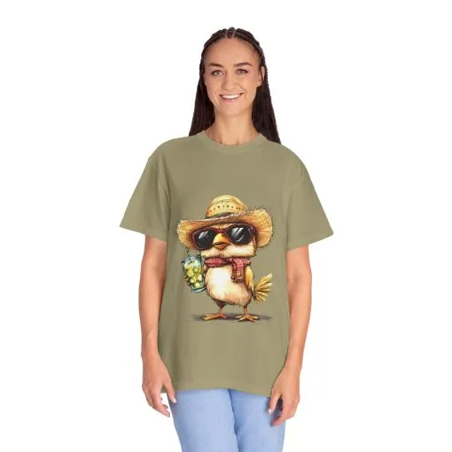 Funny Beach Bird T-Shirt - Unisex Garment-Dyed Summertime Tee - Image 16