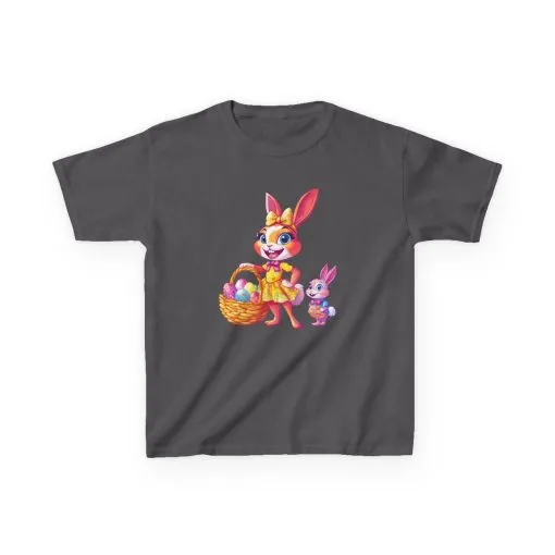 Easter Bunny Kids Tee - Cute Cotton T-Shirt for Spring Celebrations - Image 19