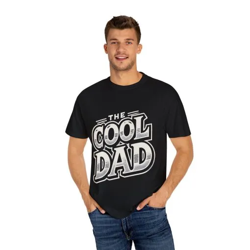 Cool Dad Garment-Dyed Unisex T-Shirt – Perfect Gift for Father's Day - Image 4