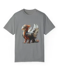 Mythical Creature Unisex Garment-Dyed T-Shirt - Perfect for Fantasy Lovers