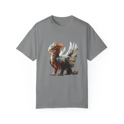 Mythical Creature Unisex Garment-Dyed T-Shirt - Perfect for Fantasy Lovers