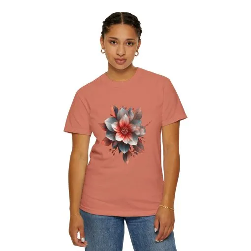 Botanical Floral Unisex Garment-Dyed T-shirt - Perfect for Nature Lovers - Image 8