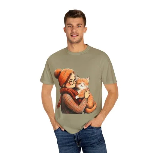 Elegantly Flowing Dance Silhouette Unisex Garment-Dyed T-Shirt - Image 26