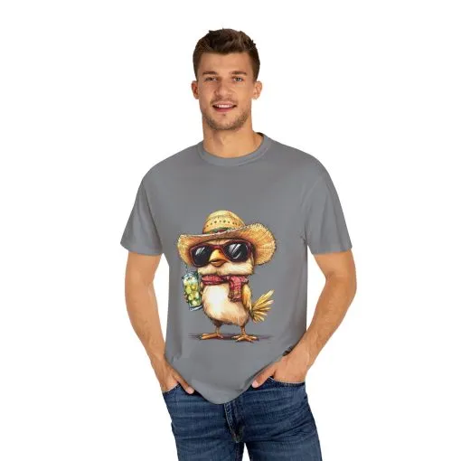 Funny Beach Bird T-Shirt - Unisex Garment-Dyed Summertime Tee - Image 23