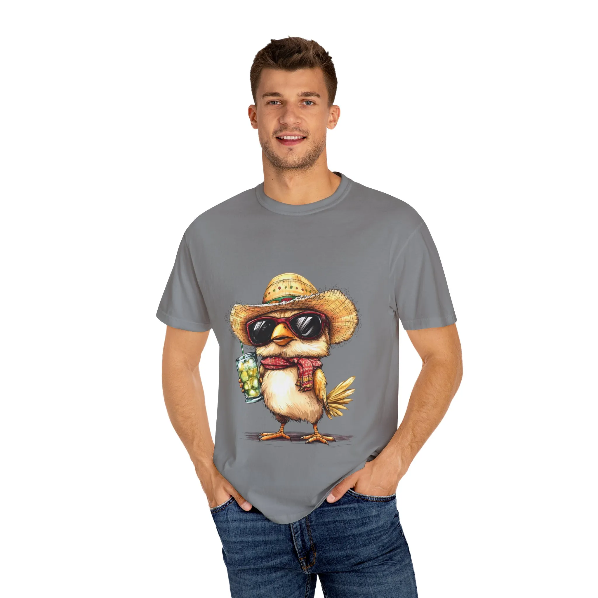 Funny Beach Bird T-Shirt - Unisex Garment-Dyed Summertime Tee - Image 23