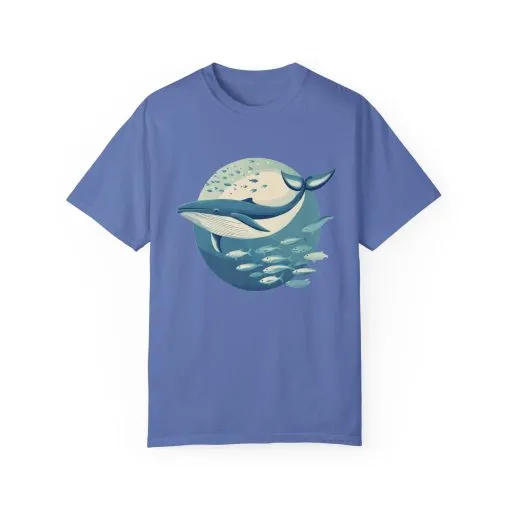Whale Watching Unisex Garment-Dyed T-Shirt | Ocean Lover's Tee - Image 21