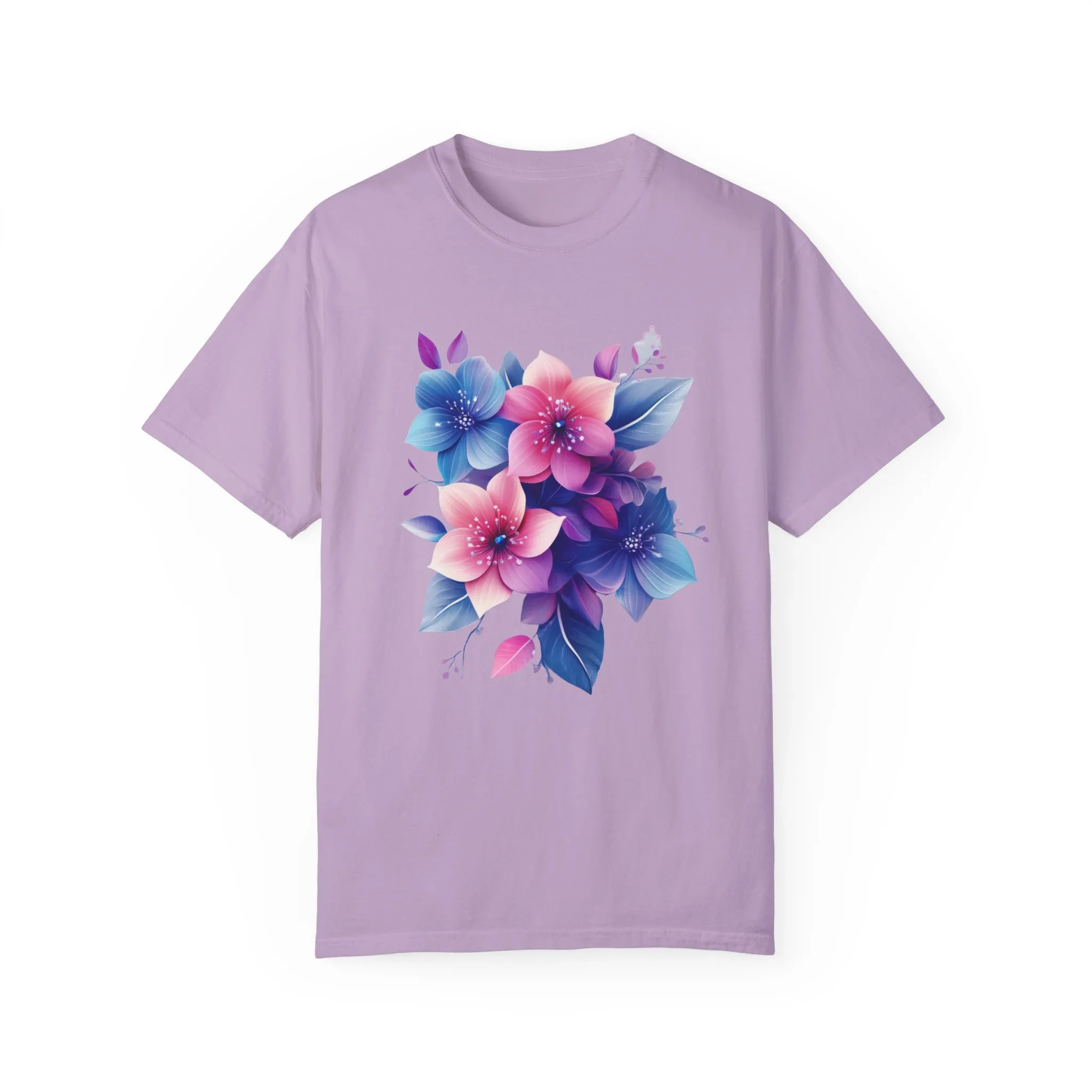 Floral Vibe Unisex Garment-Dyed T-Shirt | Comfortable, Stylish Tee for Nature Lovers - Image 31