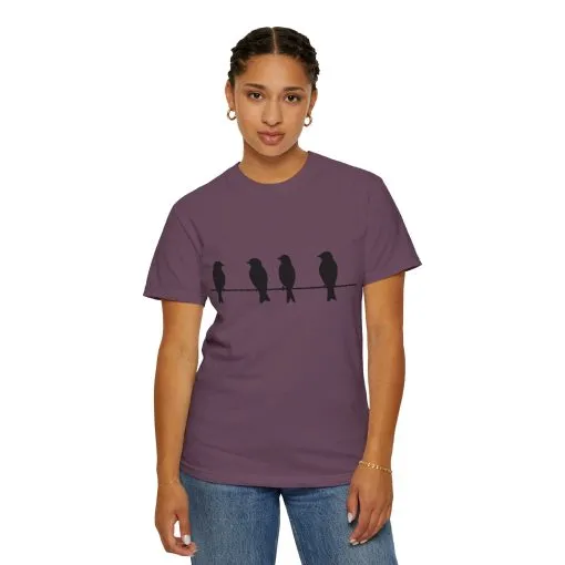 Minimalist Bird Silhouette Unisex T-Shirt - Image 36
