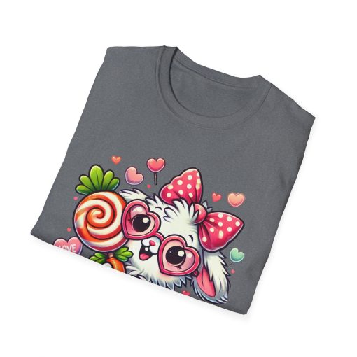 Cute Bunny Love Unisex Softstyle T-Shirt - Perfect for Valentine's Day and Spring Celebrations - Image 38