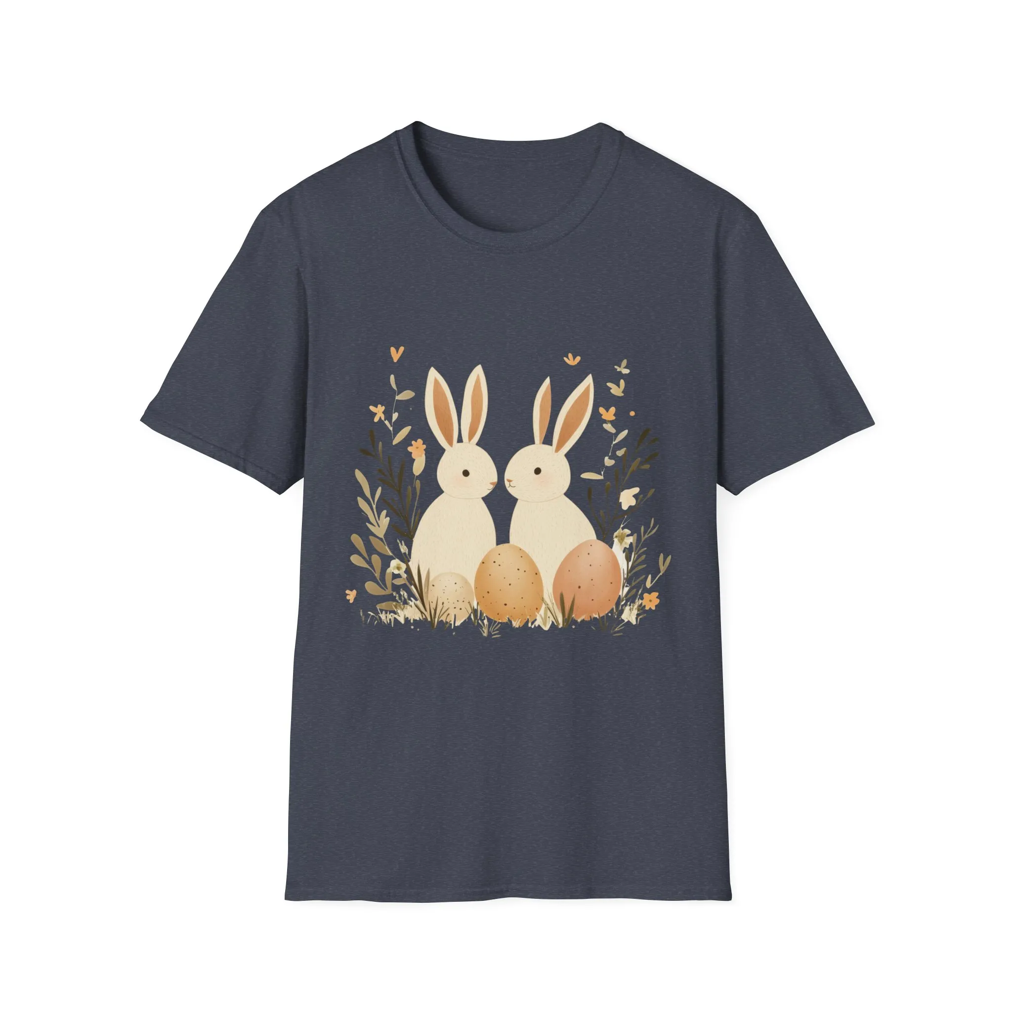 Easter Bunny Graphic Unisex Softstyle T-Shirt - Image 45