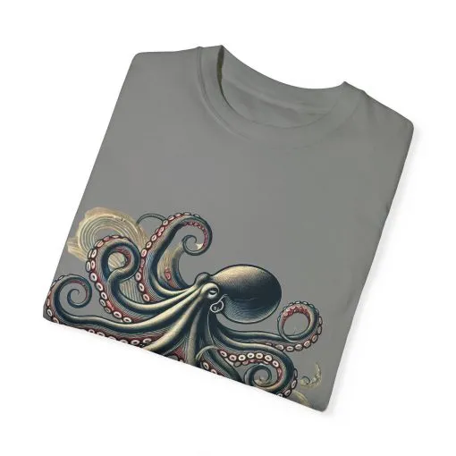 Unisex Ocean-Inspired Octopus T-Shirt - Nautical Graphic Tee - Image 14