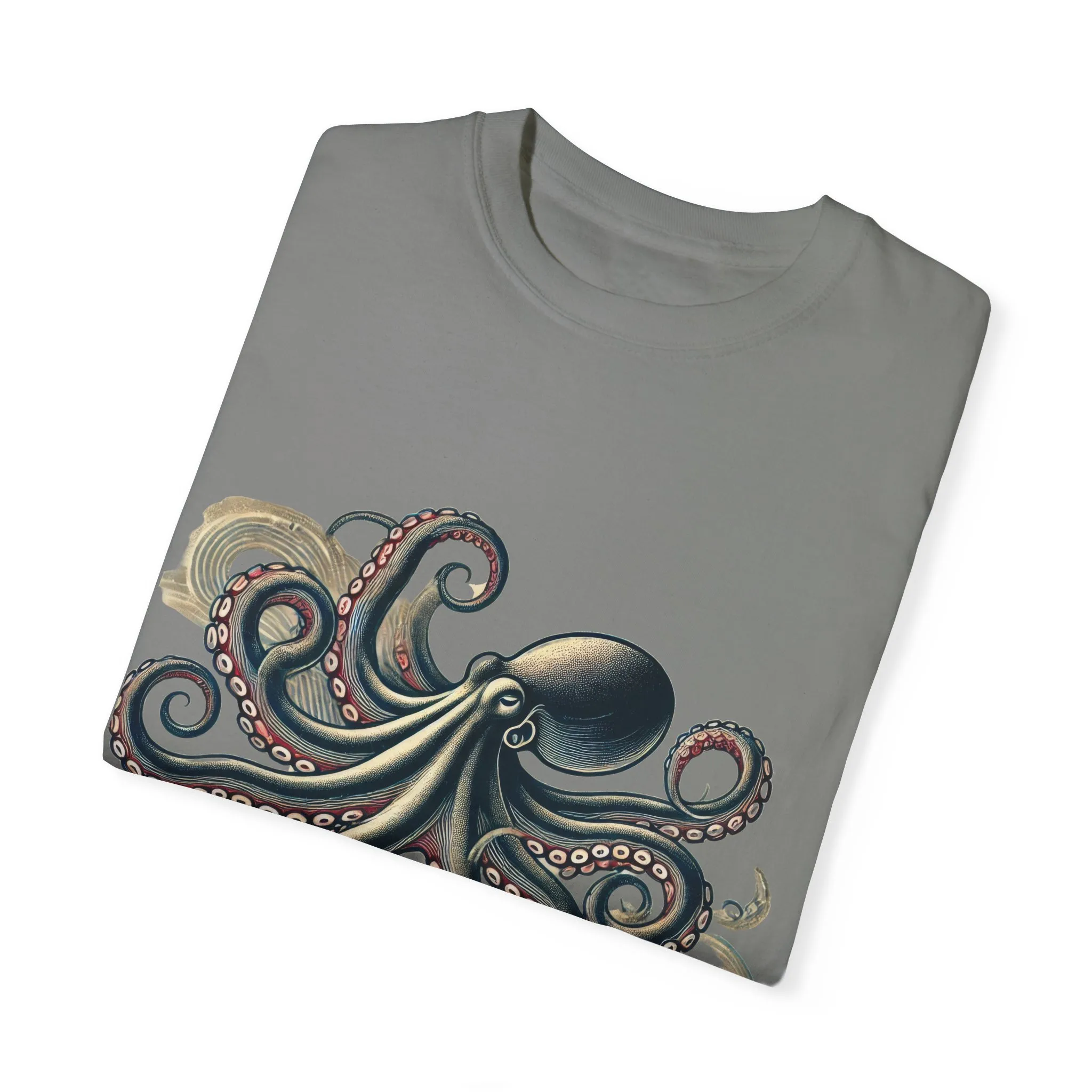 Unisex Ocean-Inspired Octopus T-Shirt - Nautical Graphic Tee - Image 14