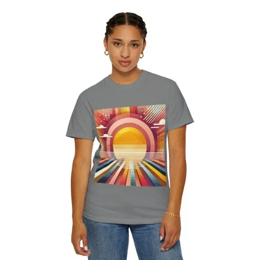 Retro Sunset Unisex T-Shirt - Beach Vibes Tee for Summer Adventures - Image 16
