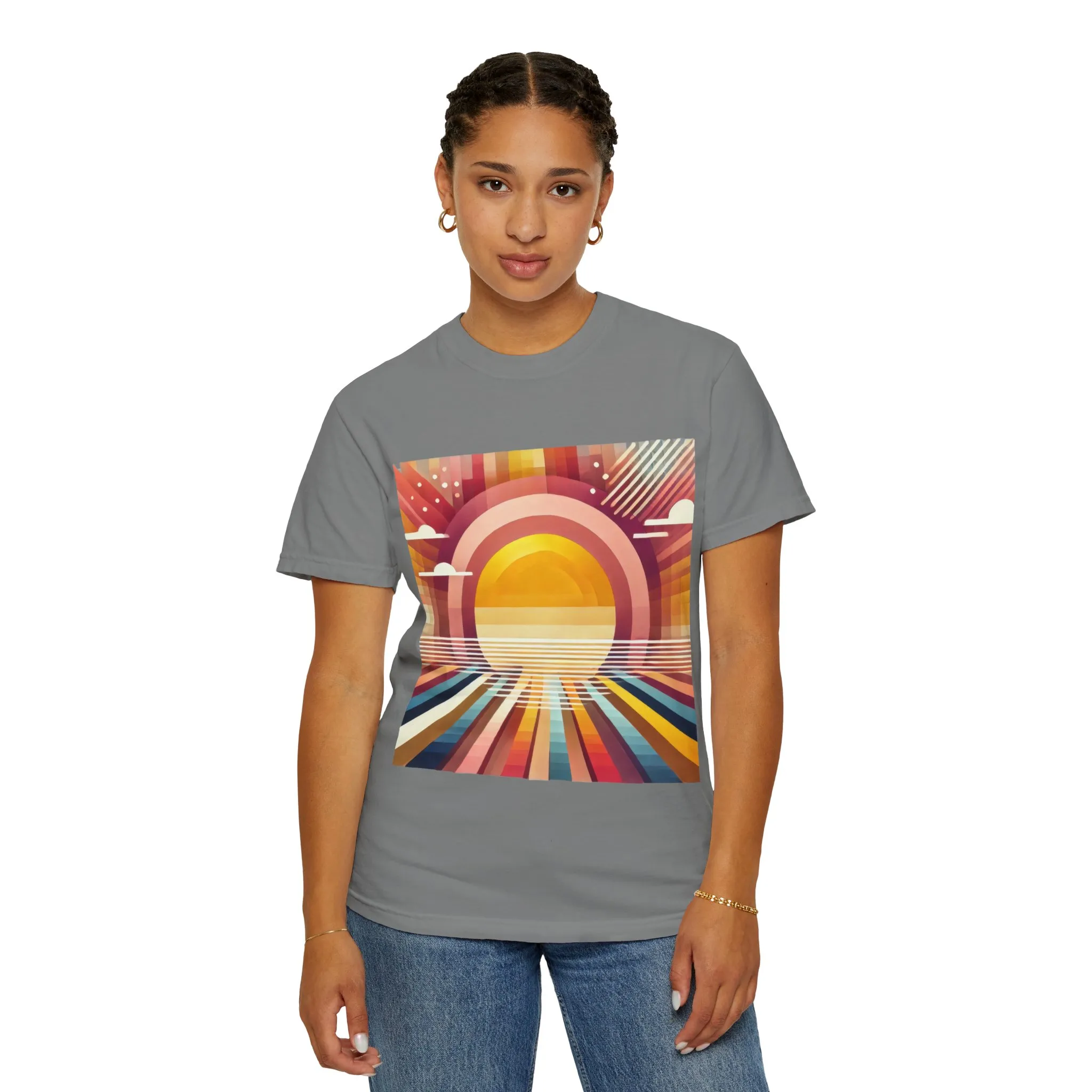 Retro Sunset Unisex T-Shirt - Beach Vibes Tee for Summer Adventures - Image 16
