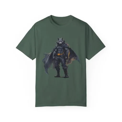 Heroic Wolf T-Shirt | Unisex Garment-Dyed Tee for Animal Lovers & Comic Fans - Image 13