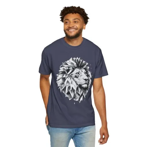 Geometric Lion Unisex T-shirt - Bold, Artistic Design for Animal Lovers - Image 16
