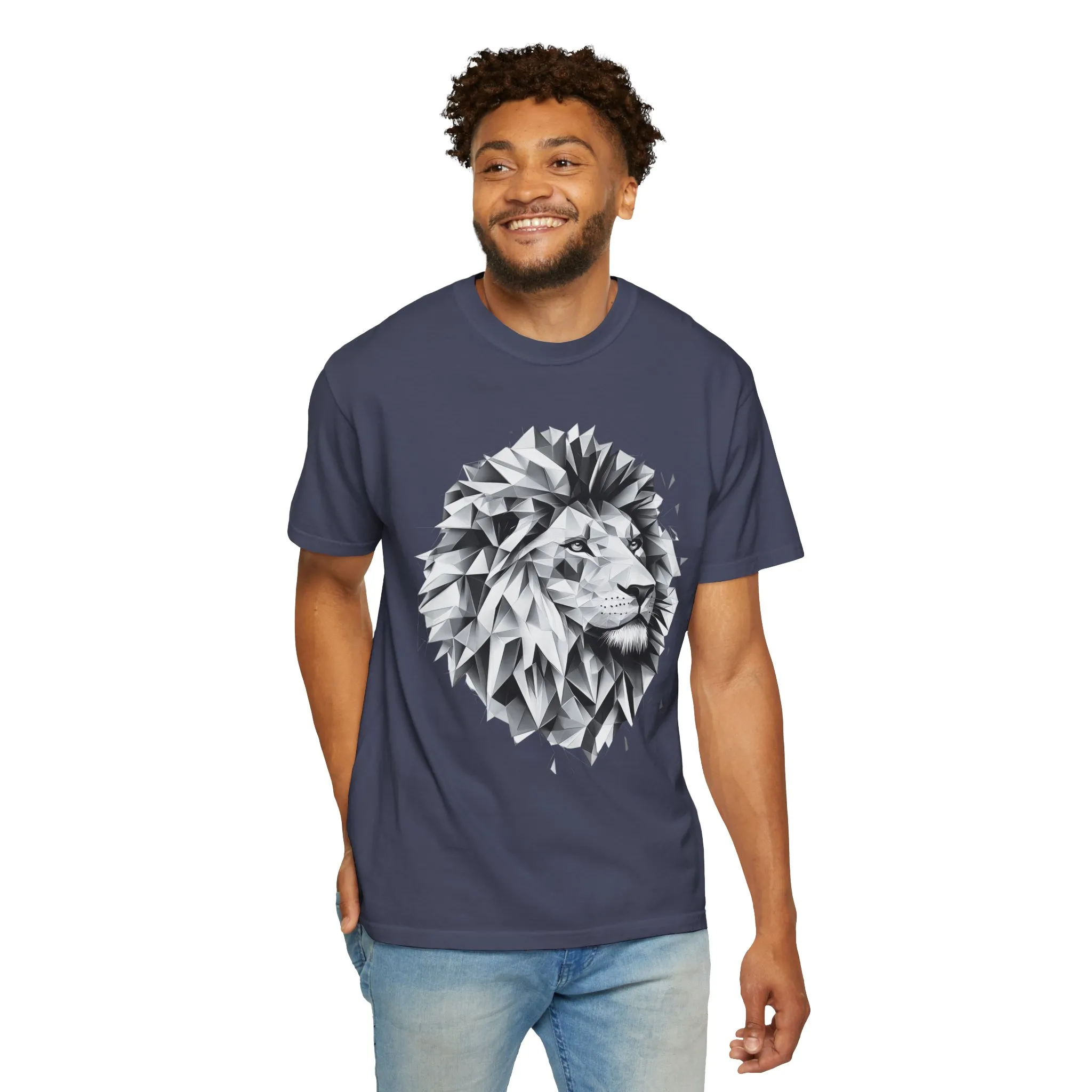 Geometric Lion Unisex T-shirt - Bold, Artistic Design for Animal Lovers - Image 16
