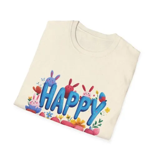 Easter Joy Unisex Softstyle T-Shirt - Spring Floral Design - Image 18