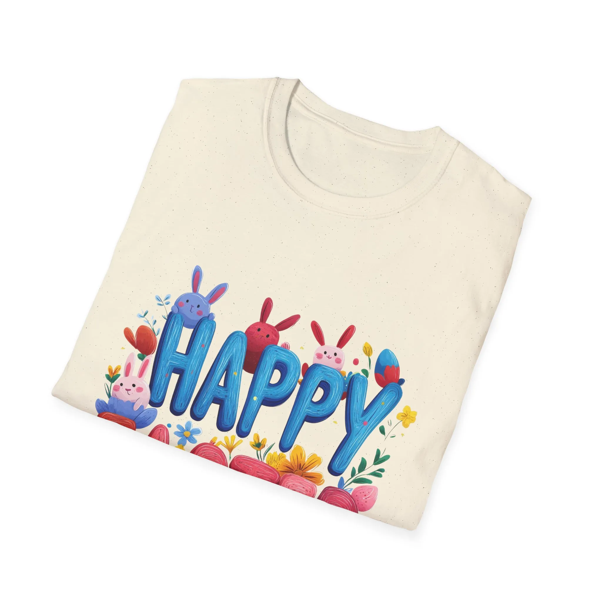Easter Joy Unisex Softstyle T-Shirt - Spring Floral Design - Image 18