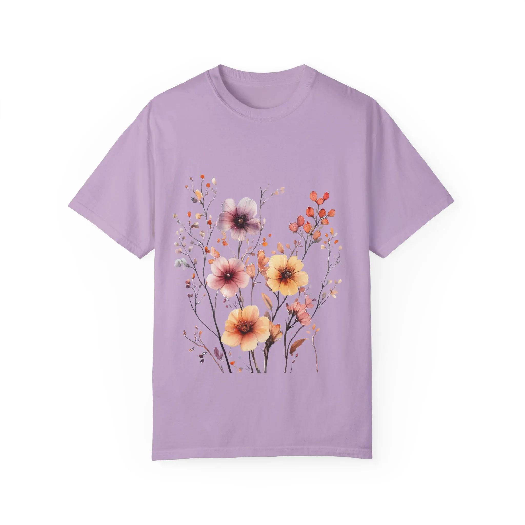 Floral Garden Unisex Garment-Dyed T-Shirt - Perfect for Spring and Casual Wear - Image 33