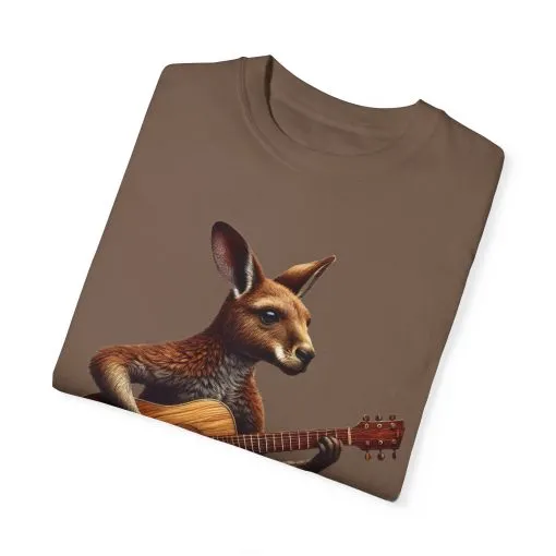Cool Kangaroo Playing Guitar Unisex T-Shirt - Unique Gift for Music Lovers - Image 22