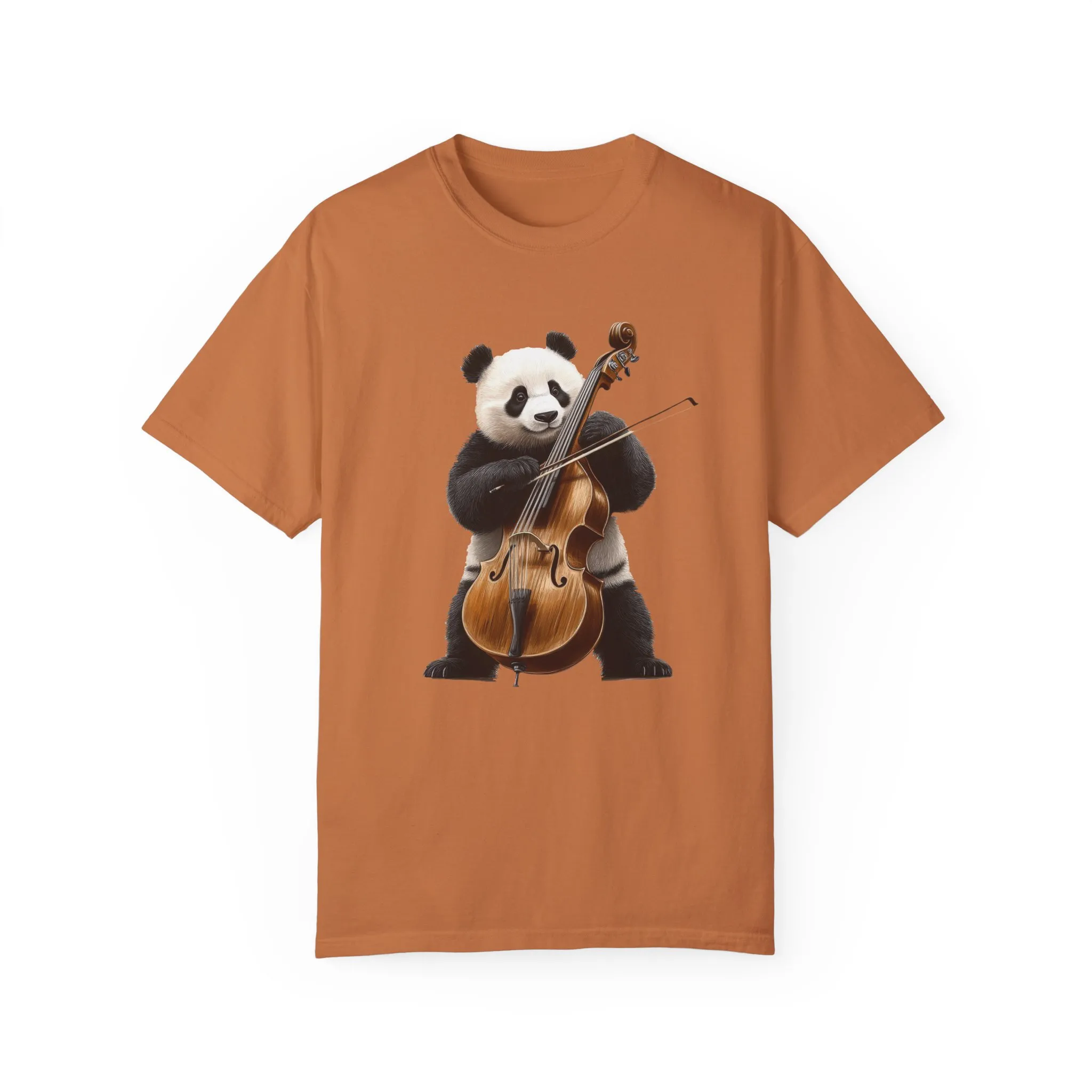 Cute Panda Playing Cello Unisex T-Shirt - Funny Animal Graphic Tee - Image 9