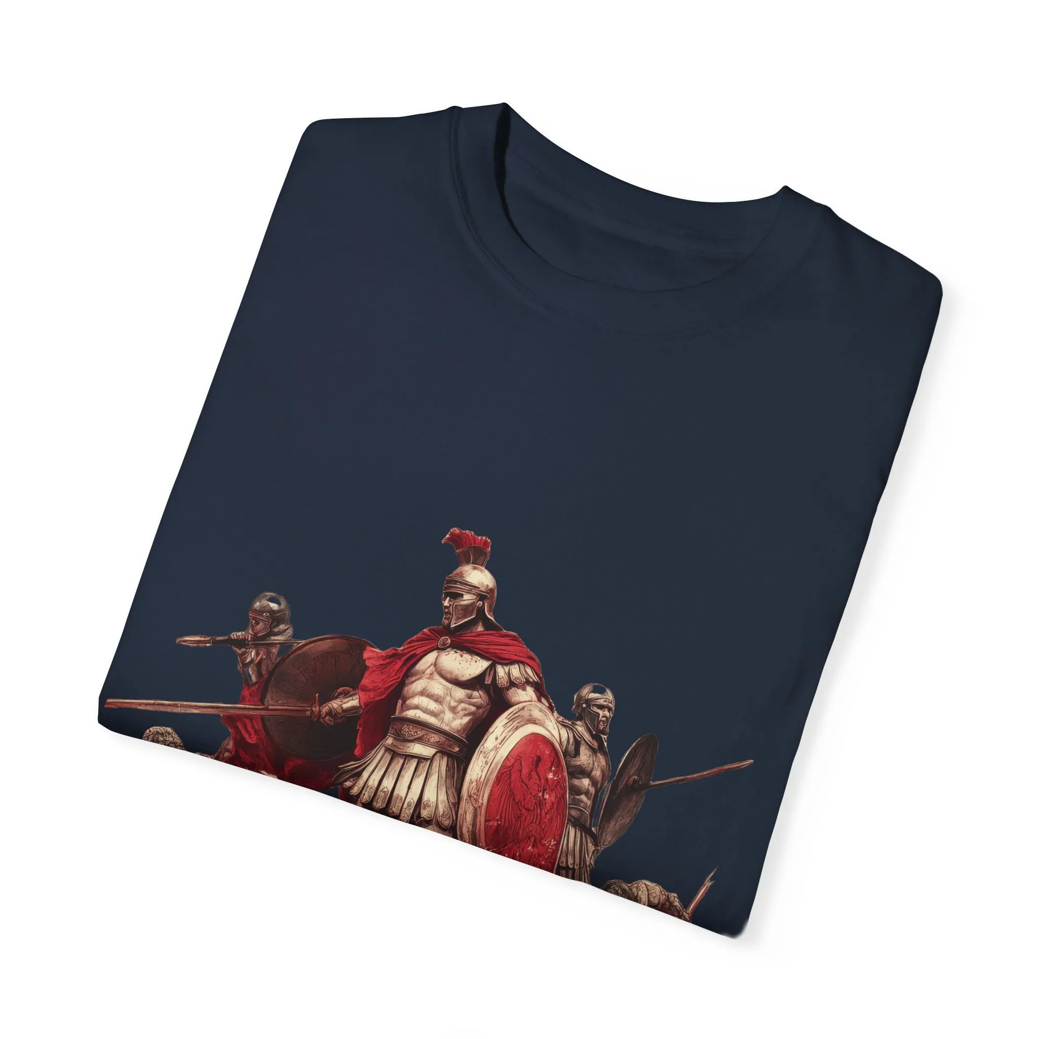 Warrior Spirit Unisex Garment-Dyed T-Shirt - Bold Roman Gladiator Design - Image 33