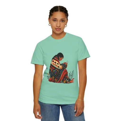 Cultural Heritage Unisex Garment-Dyed T-Shirt - Artisan Design - Image 19