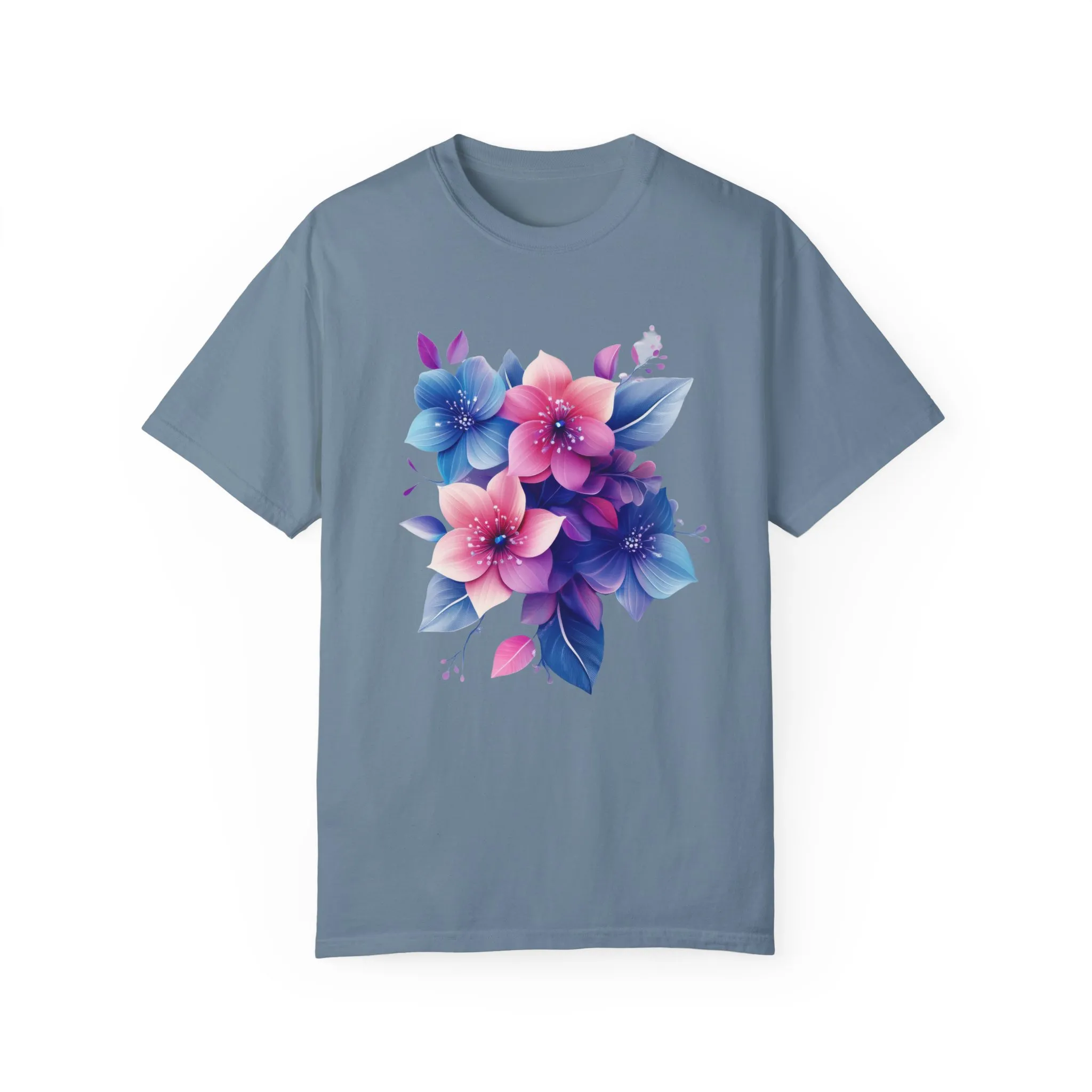 Floral Vibe Unisex Garment-Dyed T-Shirt | Comfortable, Stylish Tee for Nature Lovers - Image 17