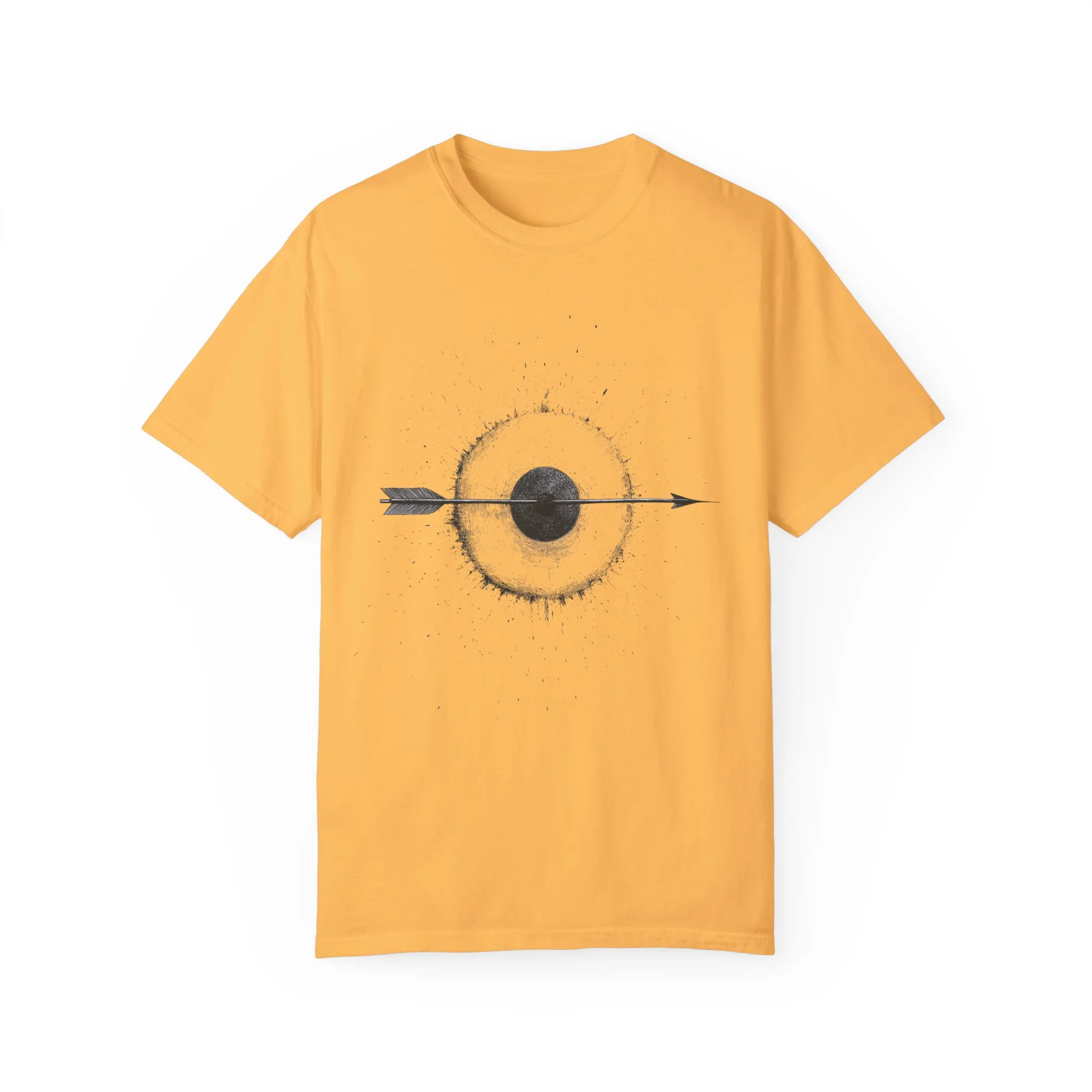 Unisex Garment-Dyed T-shirt with Unique Arrow and Target Design - Perfect for Casual Wear and Gifts - Image 17