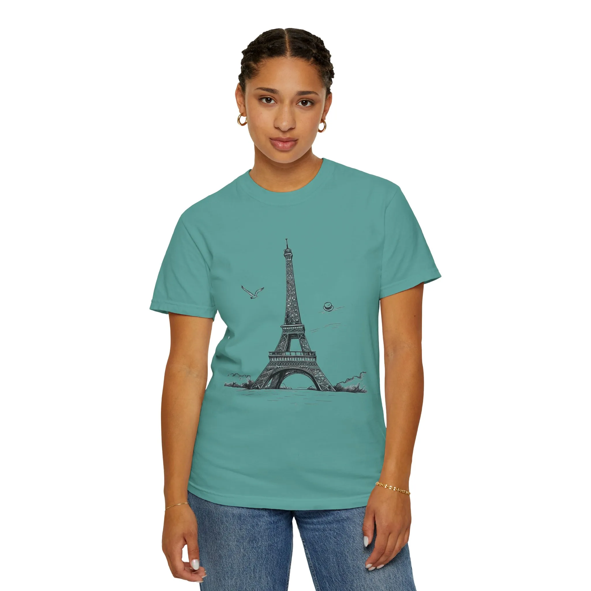Eiffel Tower Graphic Unisex T-Shirt - Vintage Parisian Style - Image 24