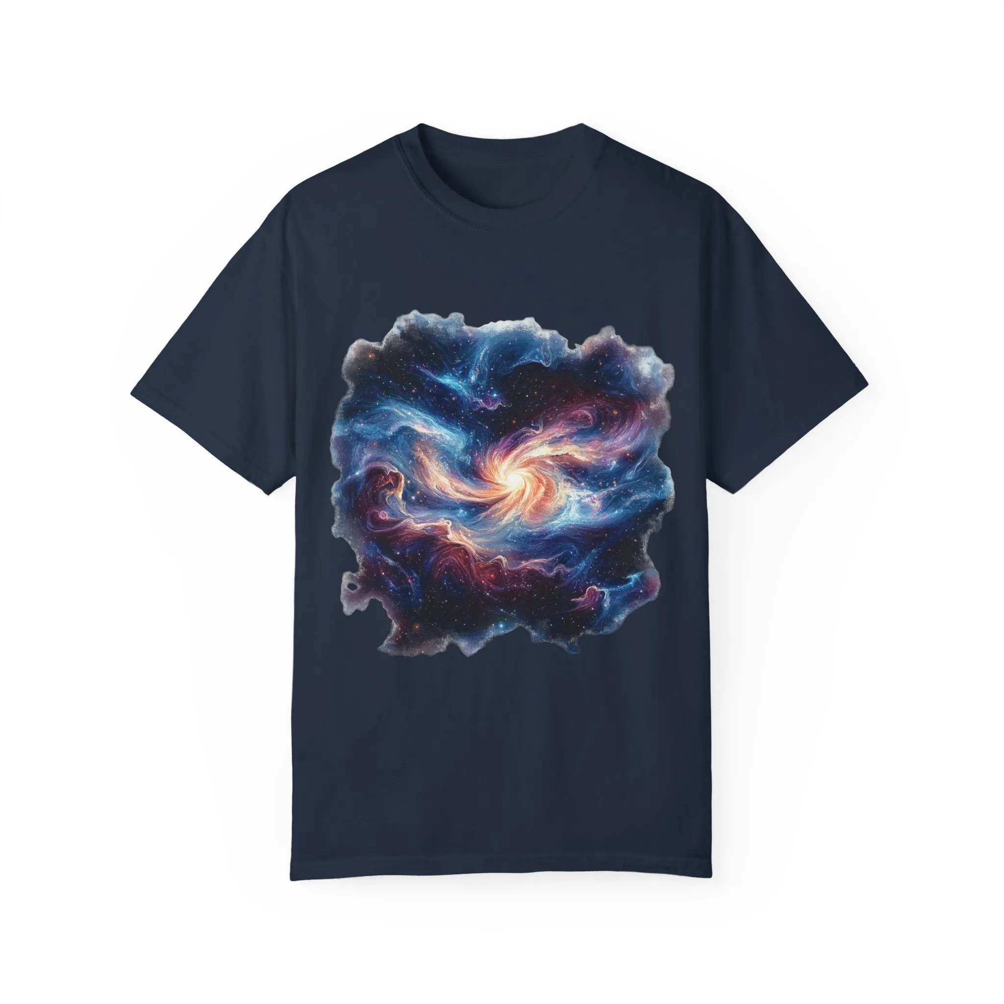 Cosmic Swirl Unisex Garment-Dyed T-Shirt - Perfect for Dreamers and Star Gazers - Image 25
