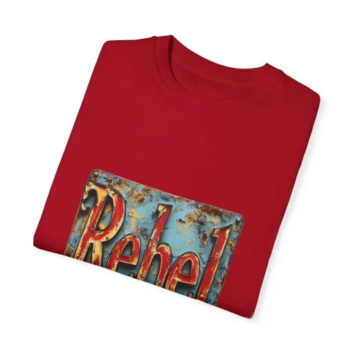 Rebel Unisex Garment-Dyed T-Shirt - Vintage Style Graphic Tee - Image 50