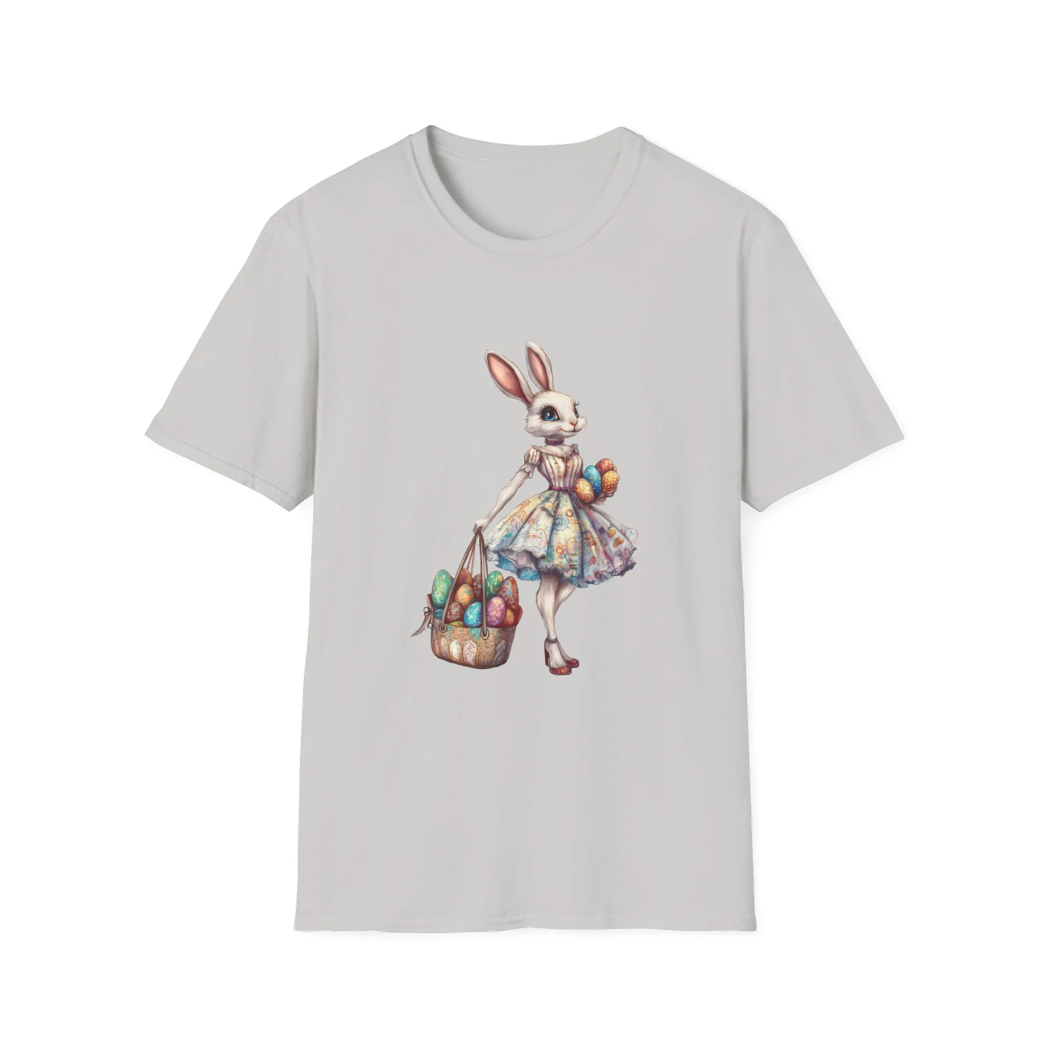 Easter Bunny Softstyle Unisex T-Shirt - Cute Spring Design for Holiday Celebrations - Image 11