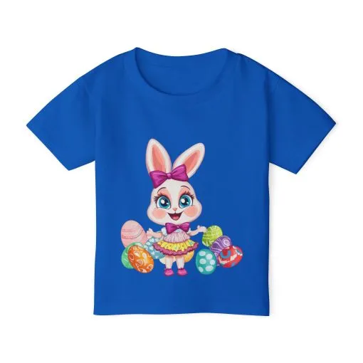 Cute Easter Bunny Toddler T-Shirt | Heavy Cotton™ Toddler Tee - Image 5