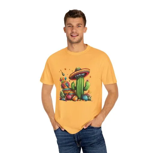Vibrant Cactus Fiesta T-Shirt - Unisex Garment-Dyed Tee for Summer Celebrations - Image 15