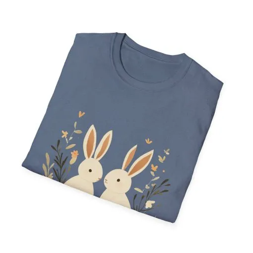 Easter Bunny Graphic Unisex Softstyle T-Shirt - Image 38