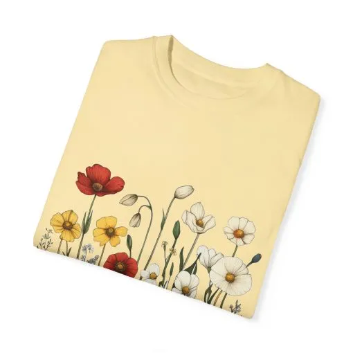 Floral Garden Unisex T-Shirt | Eco-Friendly, Casual Style for Spring & Summer - Image 8