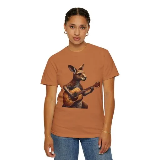 Cool Kangaroo Playing Guitar Unisex T-Shirt - Unique Gift for Music Lovers - Image 20
