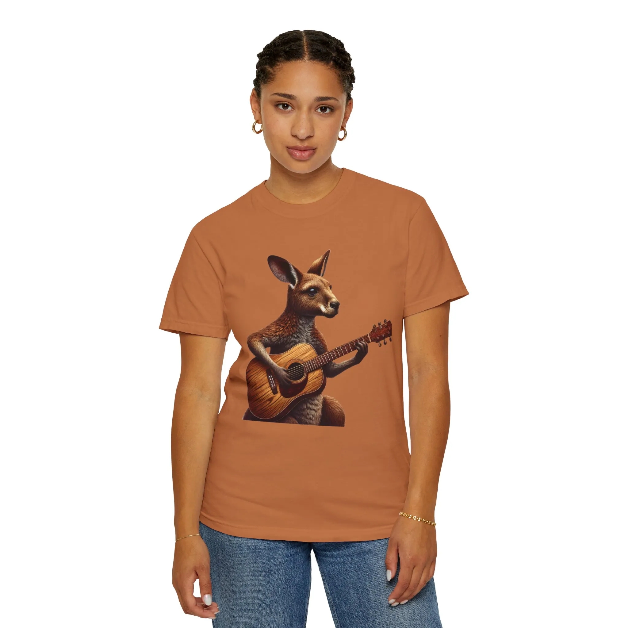 Cool Kangaroo Playing Guitar Unisex T-Shirt - Unique Gift for Music Lovers - Image 20