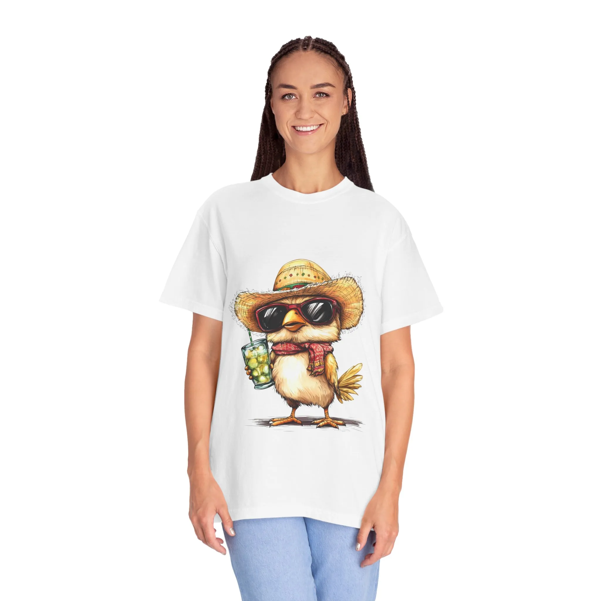 Funny Beach Bird T-Shirt - Unisex Garment-Dyed Summertime Tee - Image 8