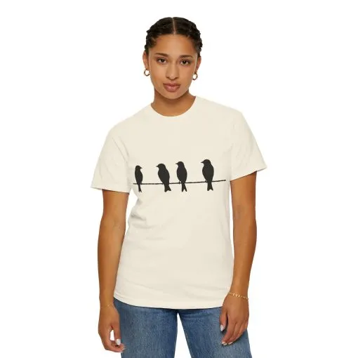 Minimalist Bird Silhouette Unisex T-Shirt - Image 12