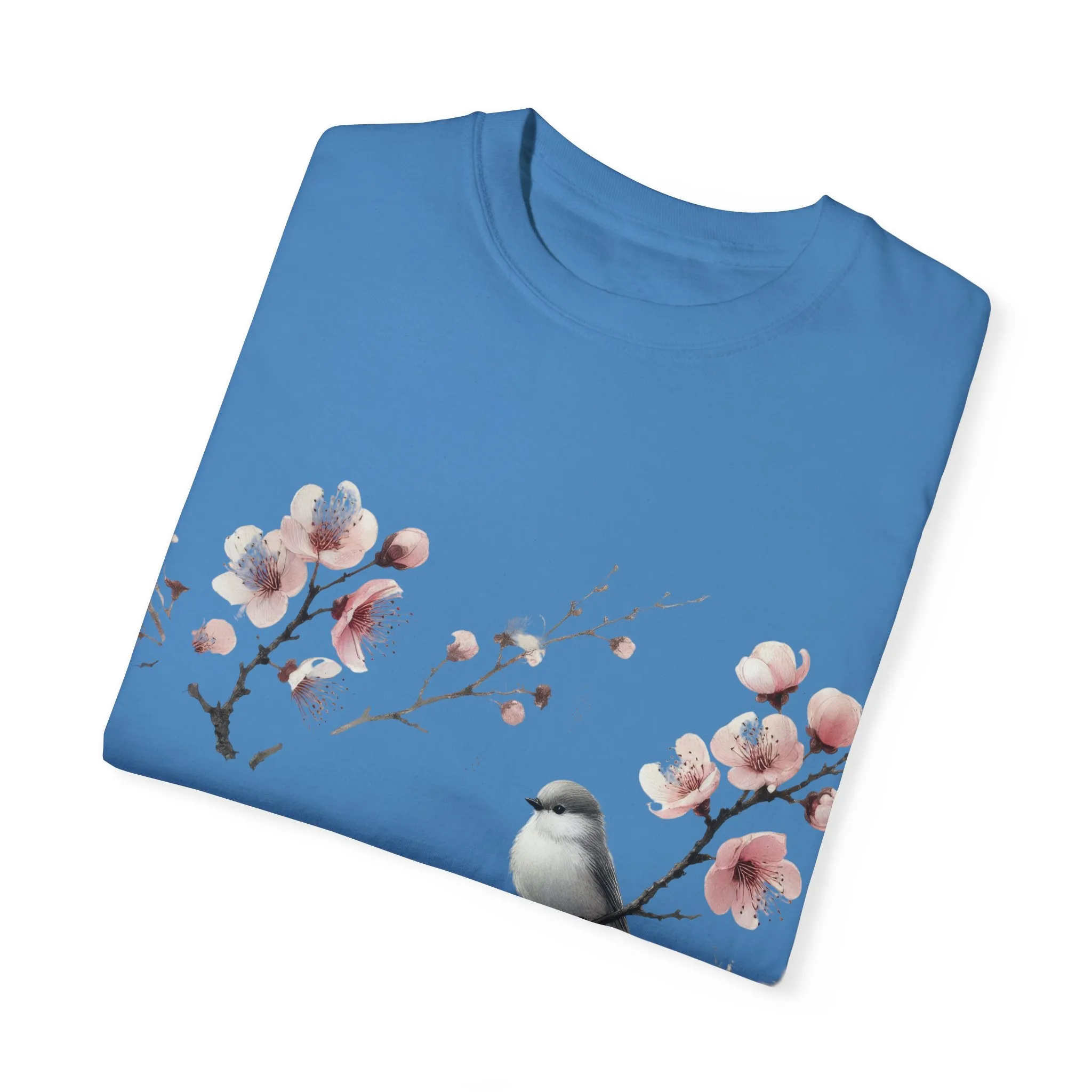 Spring Blossom Unisex T-Shirt - Floral Bird Design - Image 30