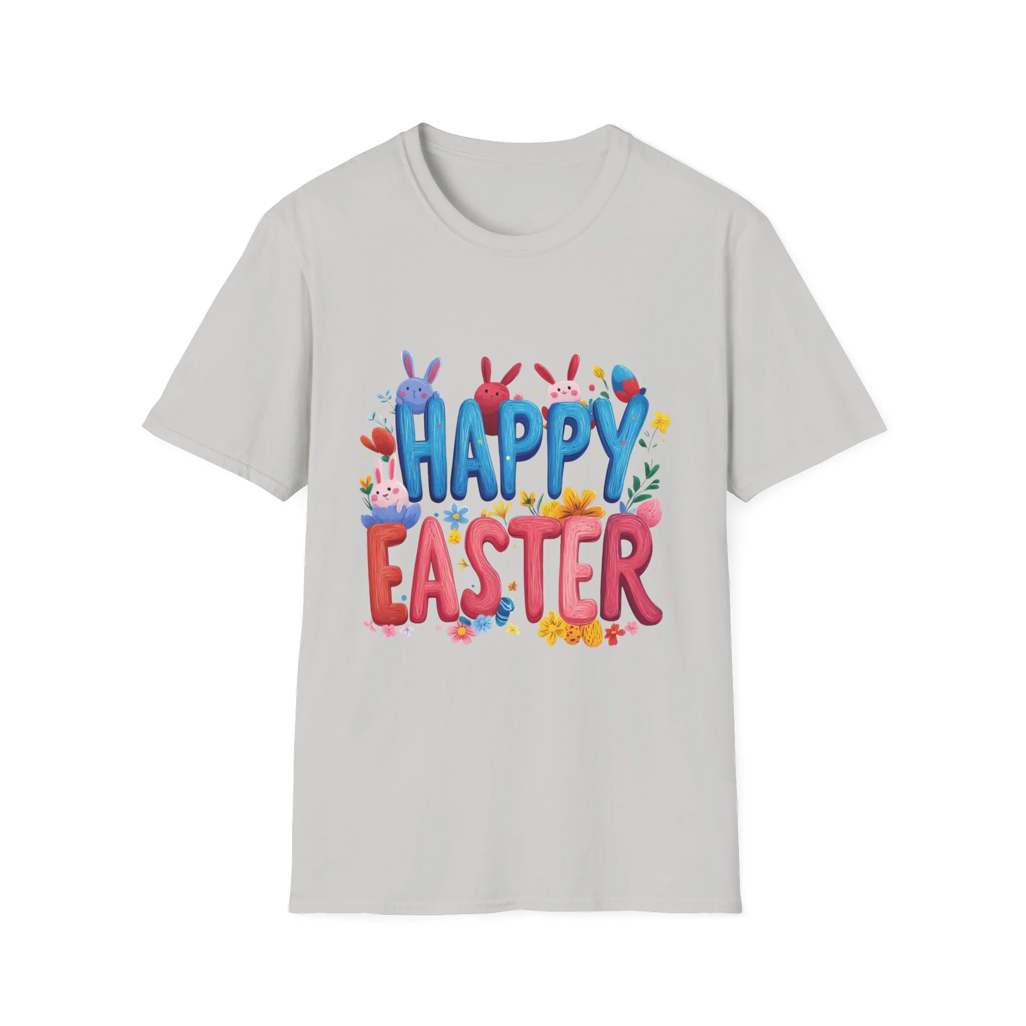 Easter Joy Unisex Softstyle T-Shirt - Spring Floral Design