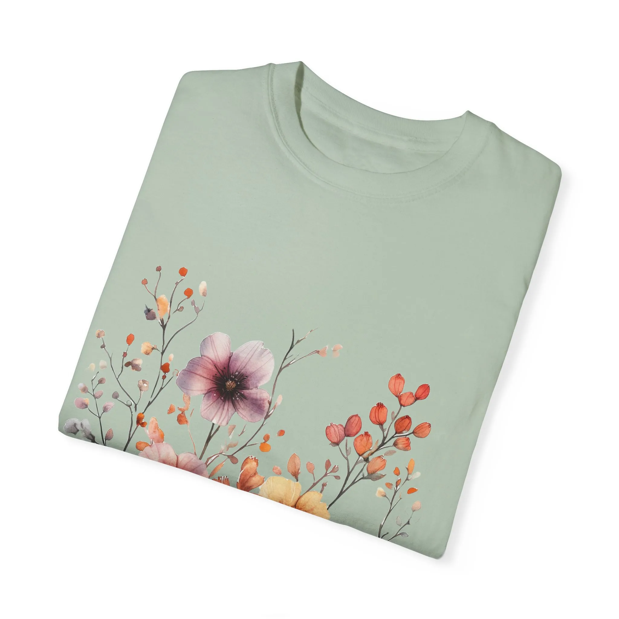 Floral Garden Unisex Garment-Dyed T-Shirt - Perfect for Spring and Casual Wear - Image 26