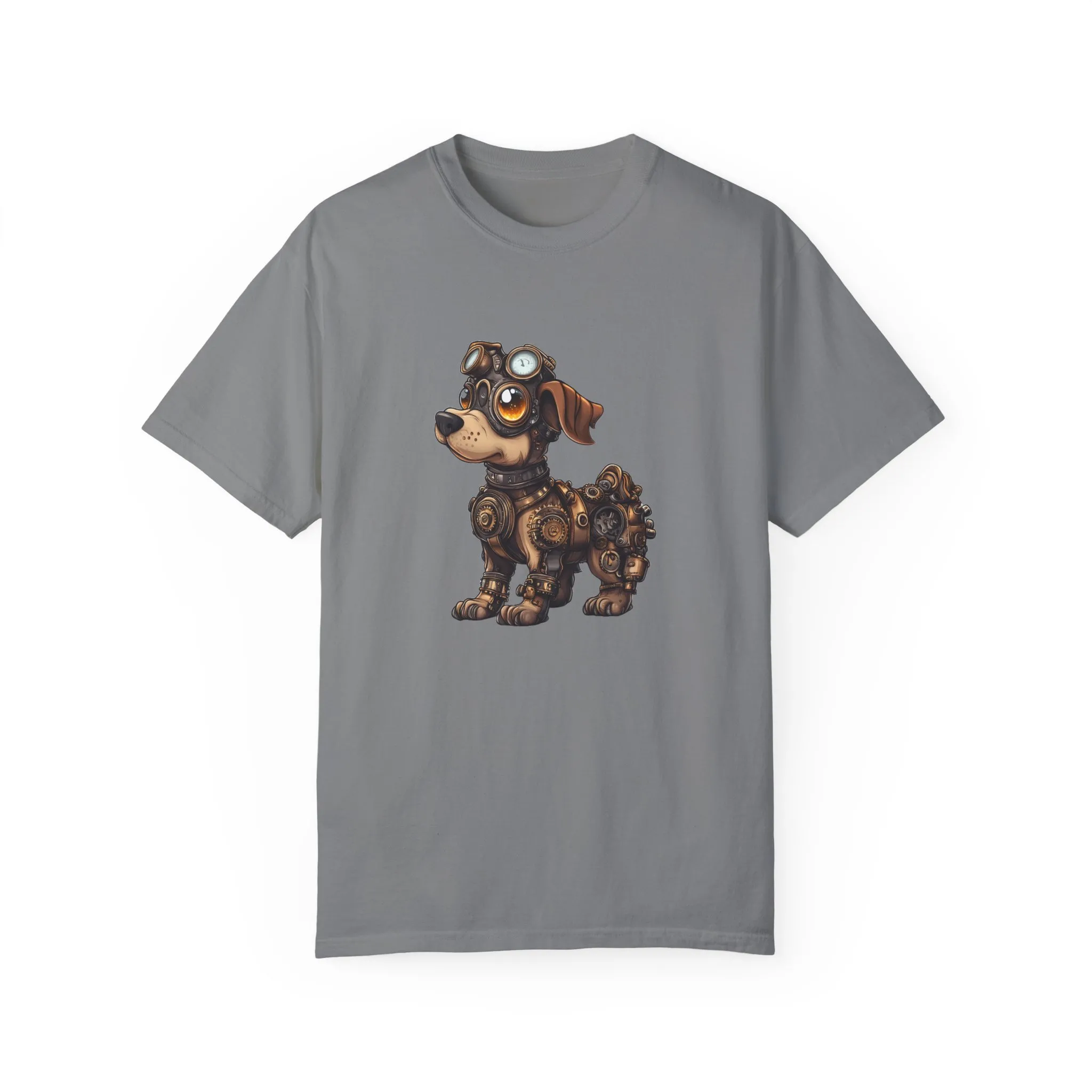 Steampunk Dog T-Shirt | Unisex Garment-Dyed Tee for Animal Lovers - Image 21